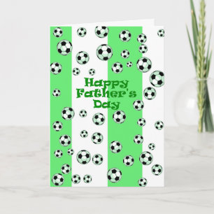 Glücklicher der Vatertags-Fußball Karte