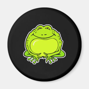 glücklicher dicker Frosch Magnet