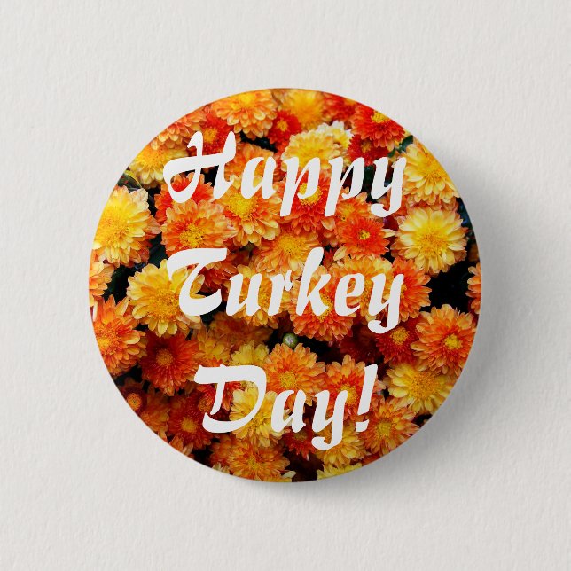 Glücklicher die Türkei-Tag! Button (Vorderseite)