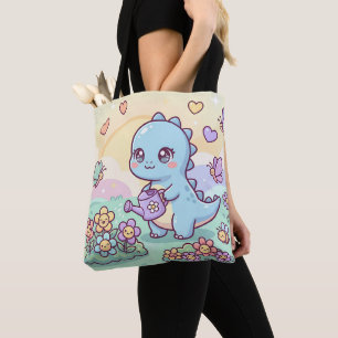 Glücklicher Dino-Garten Tasche