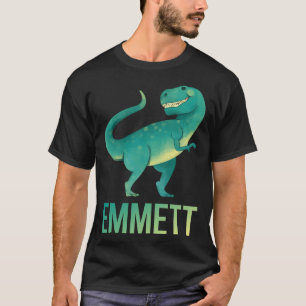 Glücklicher Dinosaurier - Emmett Name T-Shirt