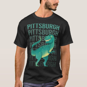 Glücklicher Dinosaurier Pittsburg T-Shirt