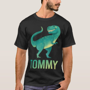Glücklicher Dinosaurier - Tommy Name T-Shirt