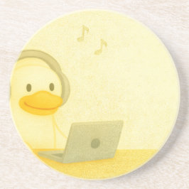 Glücklicher DJ Getränkeuntersetzer