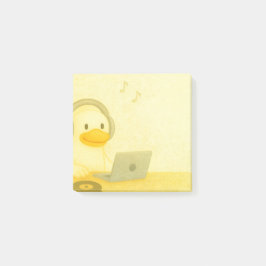 Glücklicher DJ  Post-it Klebezettel