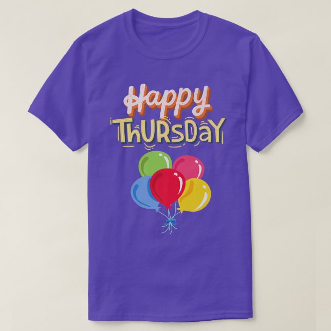 Glücklicher Donnerstag T-Shirt (Design vorne)