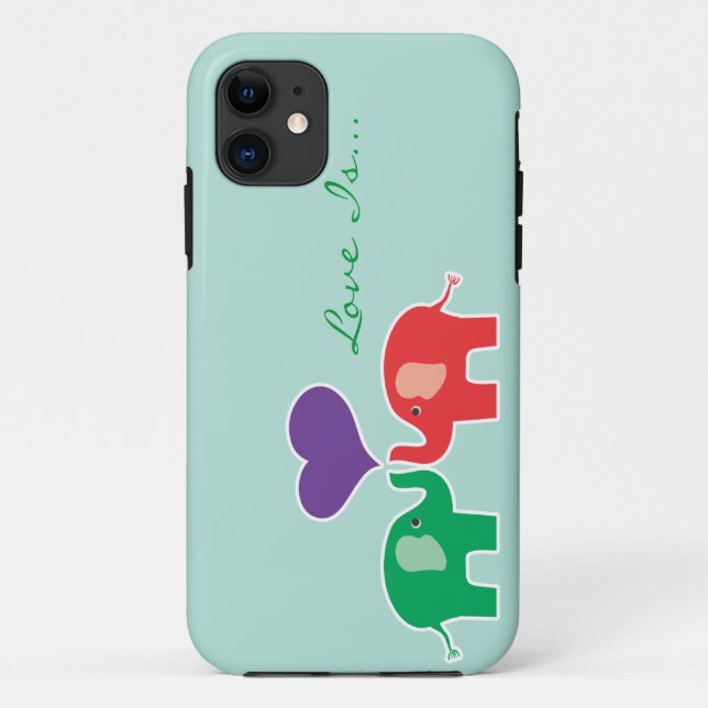 Glücklicher Elefant iPhone 5 Fall Case-Mate iPhone Hülle (Rückseite)