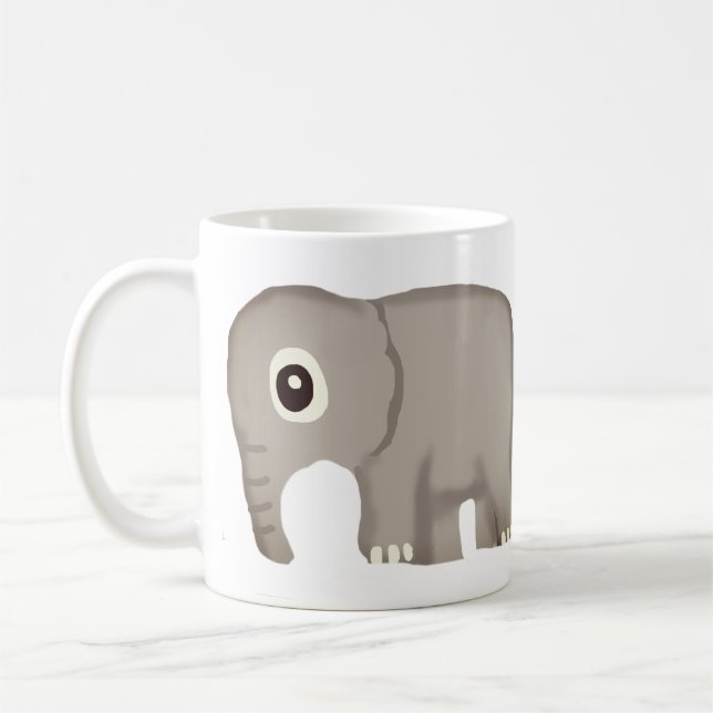 Glücklicher Elefant Kaffeetasse (Links)