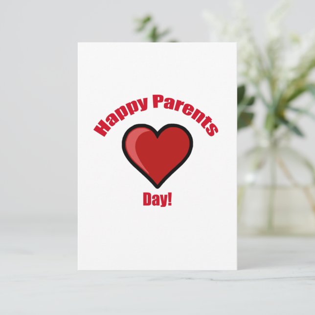 Glücklicher Elterntag! Einladung (Stehend Vorderseite)