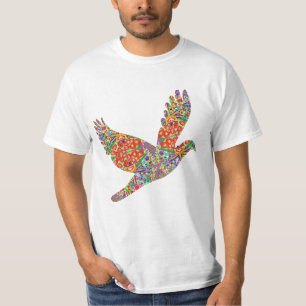 GLÜCKLICHER Engels-Vogel T-Shirt