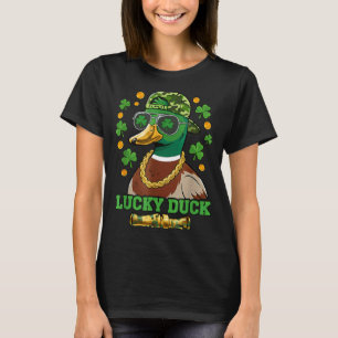 Glücklicher Enterich St. Patricks Day Stockenten J T-Shirt