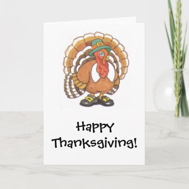 Glücklicher Erntedank der Türkei! Feiertagskarte (Vorderseite)