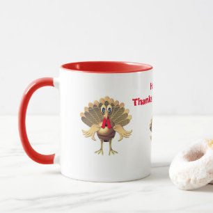 Glücklicher Erntedank die Türkei, personalisiert Tasse