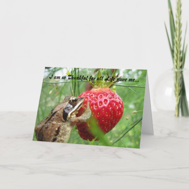 Glücklicher Erntedank Feiertagskarte (Vorderseite)