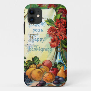 Glücklicher Erntedank-Vintage Fall-Ernte-Kunst Case-Mate iPhone Hülle