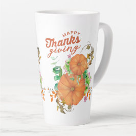 glücklicher Erntedankfall Milchtasse