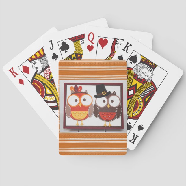 Glücklicher Erntedanktag Kartendecke, Schüssel Spielkarten (Rückseite)