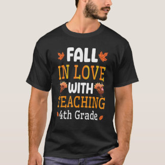 Glücklicher Erntedanktag sinkt in Liebe mit Lehren T-Shirt