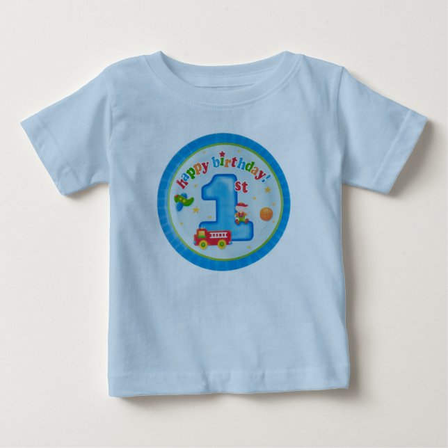 glücklicher erster Geburtstag Baby T-shirt (Vorderseite)