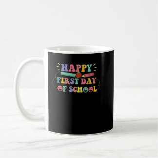 glücklicher erster Schultag Kaffeetasse