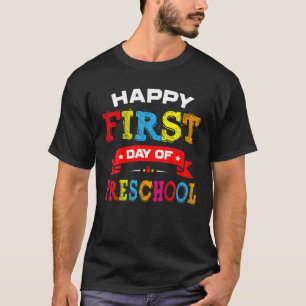 glücklicher erster Tag der Vorschullehrer Schüler T-Shirt