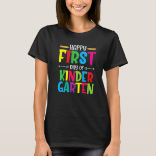 Glücklicher erster Tag des Kindergartenlehrers Sch T-Shirt