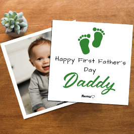 Glücklicher Erster Tag des Vaters - Personalisiert Feiertagskarte