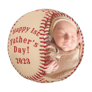 Glücklicher Erster Tag des Vaters Personalisierten Baseball