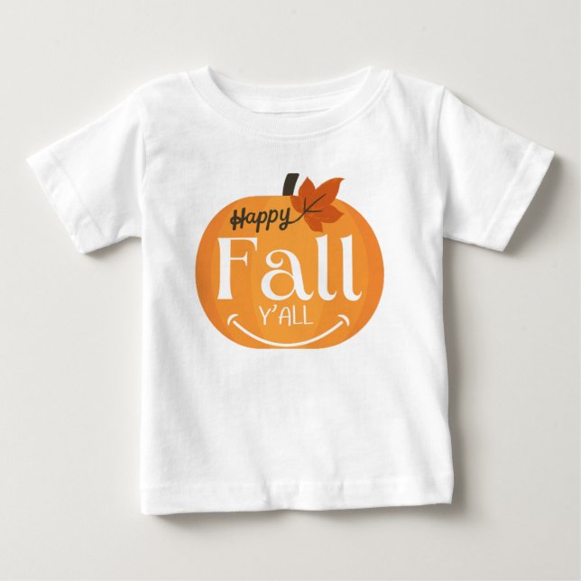 glücklicher Fall Baby T-shirt (Vorderseite)