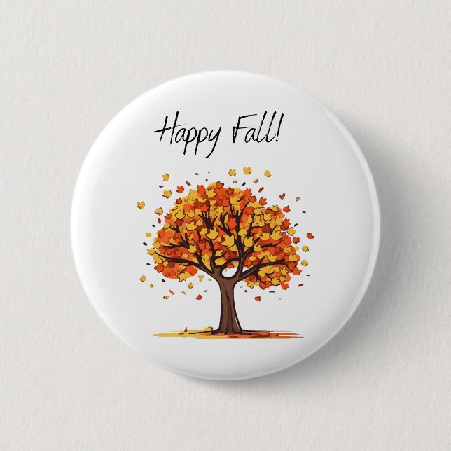 Glücklicher Fall! Button (Vorderseite)