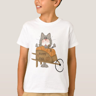 Glücklicher Fall der Katze T-Shirt