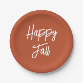 glücklicher Fall Pappteller