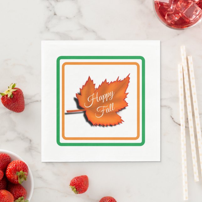 glücklicher Fall Serviette (Beispiel)