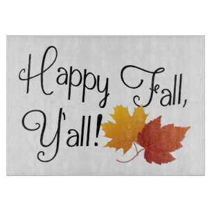 Glücklicher Fall sind Sie es Herbst Schneidebrett