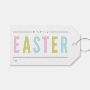 Glücklicher Feriengeschenk-Umbauten Satz Ostern   Geschenkanhänger