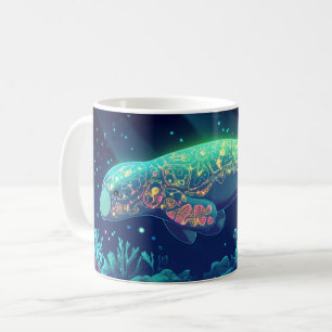 Glücklicher Fisch Cartoon-Stil lebendig Süß Bunt Kaffeetasse