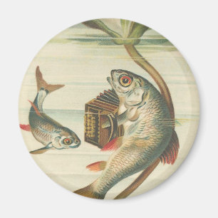"Glücklicher Fisch" Rundmagnet Magnet