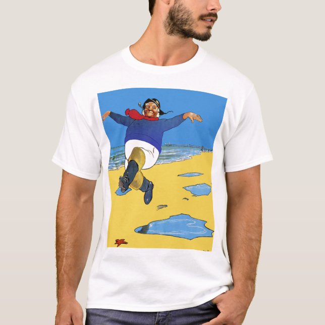 Glücklicher Fischer-T - Shirt (Vorderseite)