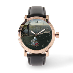  Glücklicher Fischfang  Armbanduhr