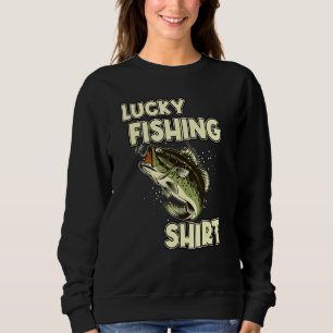 Glücklicher Fischfang Bass Fischen Sweatshirt