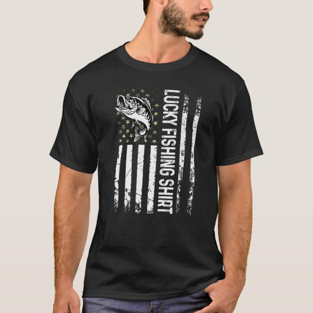 Glücklicher Fischfang T-Shirt (Vorderseite)