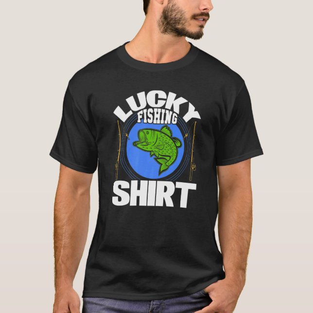 Glücklicher Fischfang T-Shirt (Vorderseite)