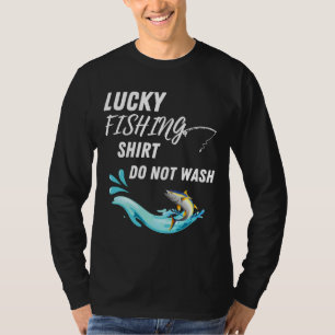 Glücklicher Fischfang wischt keine Zitate ab T-Shirt