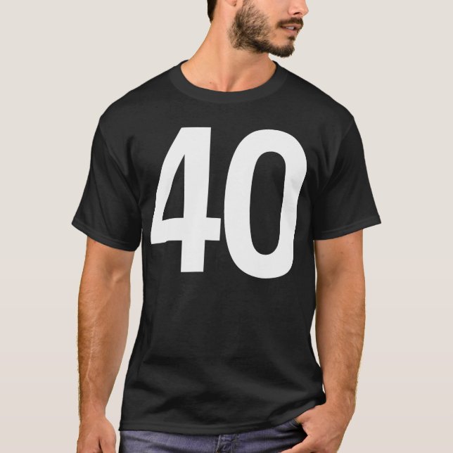 Glücklicher Fortieth Geburtstag T-Shirt (Vorderseite)