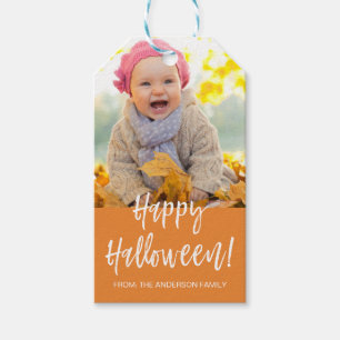 Glücklicher Foto-Geschenk-Umbau Halloweens Geschenkanhänger