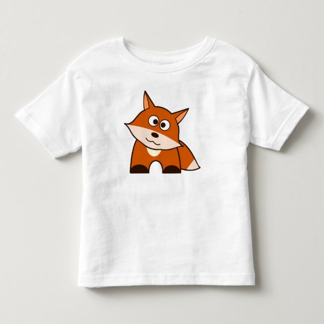 Glücklicher Fox-Kleinkind-T - Shirt 2T (Vorderseite)