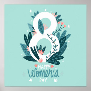 Glücklicher Frauentag Poster