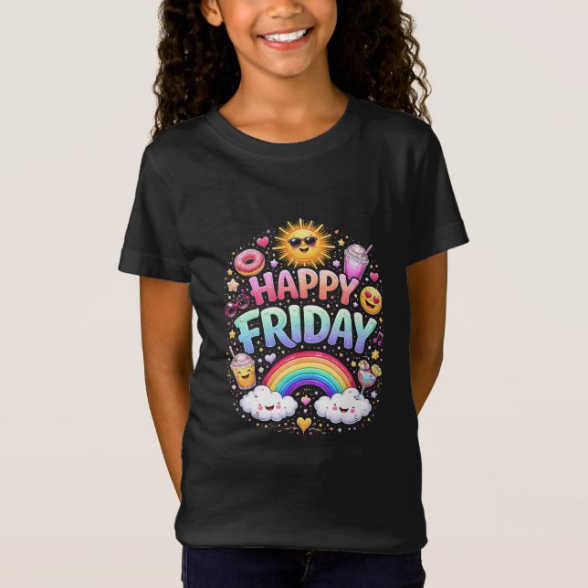 Glücklicher Freitag T-Shirt (Vorderseite)