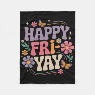 Glücklicher Fri-yay Lehrer-Frittier-Yay Lustiger F Fleecedecke