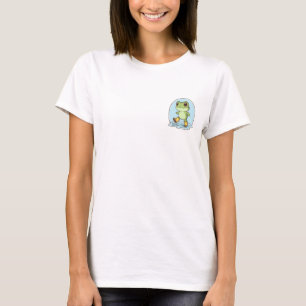Glücklicher Frosch in gelben Regenstiefeln Kunst T-Shirt